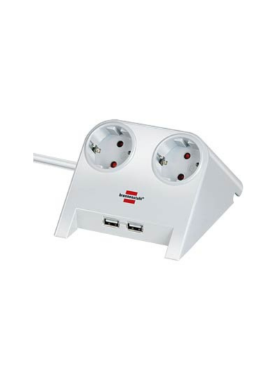 مطول الماني - مكتبي 1.8 متر - 2 مداخل + 2 USB شحن سريع(برينشتول)