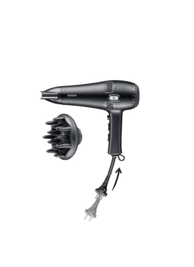 استشوار 2100 وات - اسود + ملحقات (سيفرين)