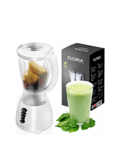 خلاط (ابيض ) - 1.5 لتر - 300 وات (فلوريا)