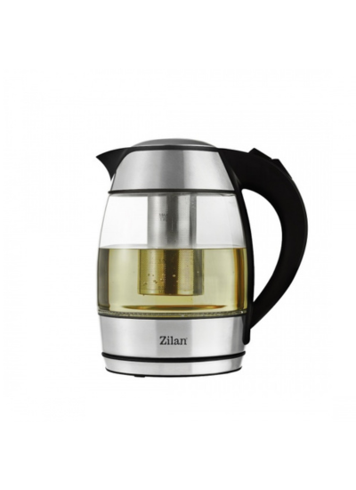 كتل شاي زجاج + صفاي داخلي - 1.8 لتر(زيلان)